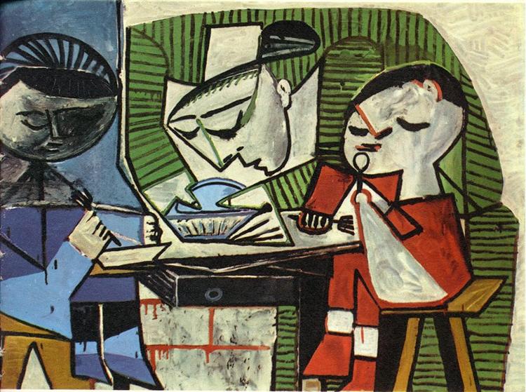 Pablo Picasso Classical Oil Painting Breakfast Le Dejeuner